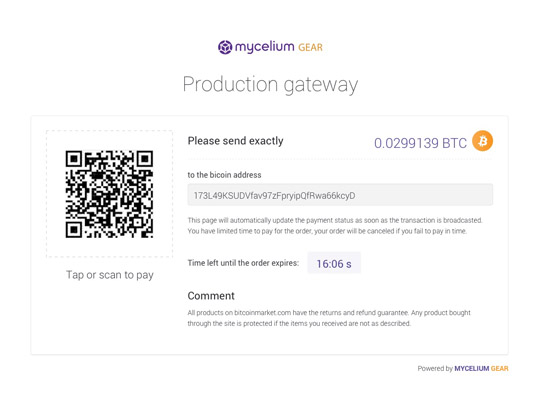 Mycelium Gear Next Generation Bitcoin Payment Processor - 